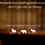 Try to learn through a simulated stock trading game