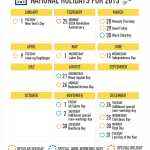 Philippine Holidays Calendar 2013